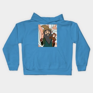 Funny Dwarf Garden Gnome Kids Hoodie